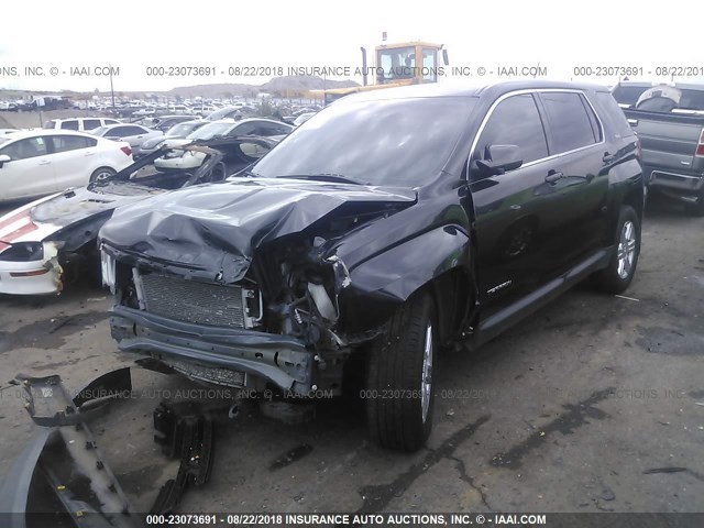 2GKALMEKXG6191056 - 2016 GMC TERRAIN SLE BLACK photo 2