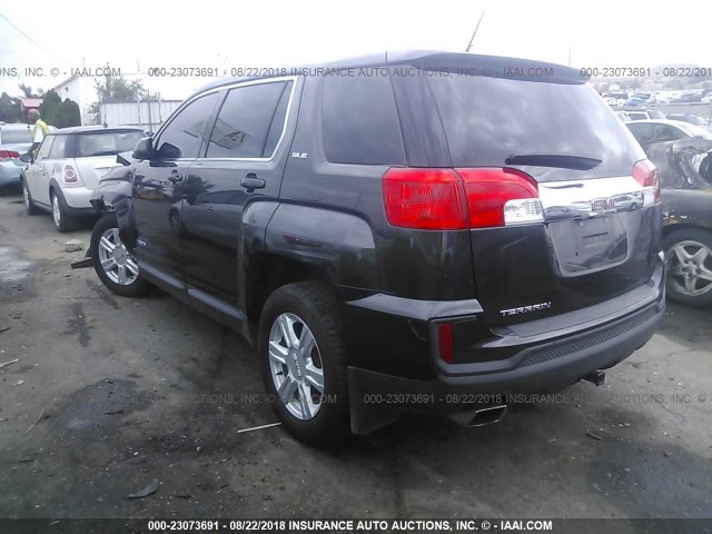 2GKALMEKXG6191056 - 2016 GMC TERRAIN SLE BLACK photo 3