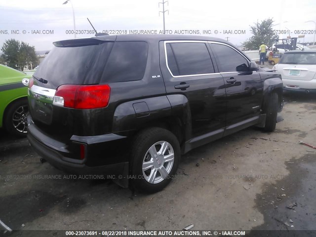 2GKALMEKXG6191056 - 2016 GMC TERRAIN SLE BLACK photo 4