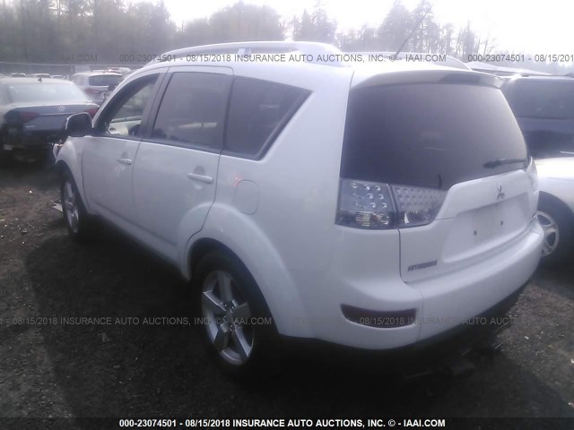 JA4MT41X17Z011360 - 2007 MITSUBISHI OUTLANDER XLS WHITE photo 3