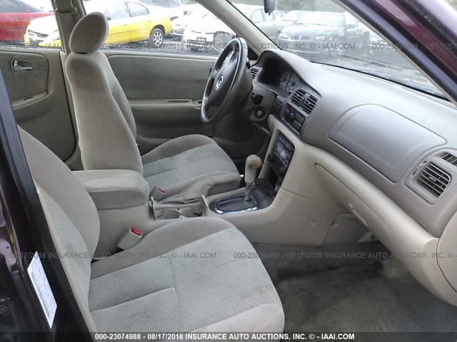 1YVGF22C525267683 - 2002 MAZDA 626 LX MAROON photo 5