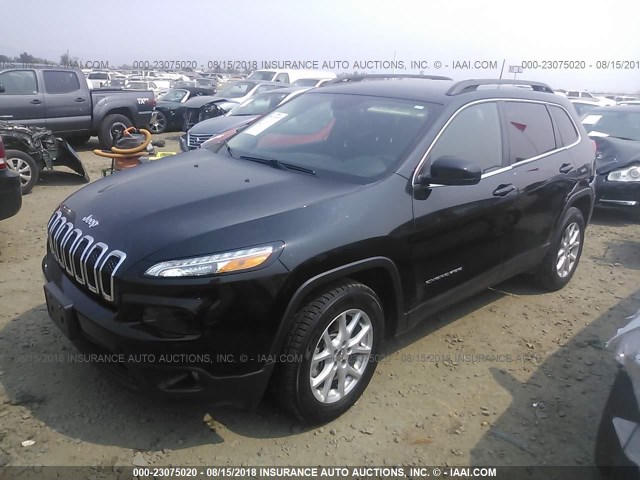 1C4PJMCS6GW242444 - 2016 JEEP CHEROKEE LATITUDE BLACK photo 2