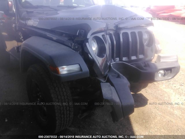 1C4GJXAG4JW173549 - 2018 JEEP WRANGLER SPORT GRAY photo 6