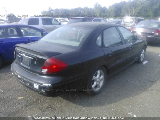 1FAFP55221A264917 - 2001 FORD TAURUS SES BLACK photo 4