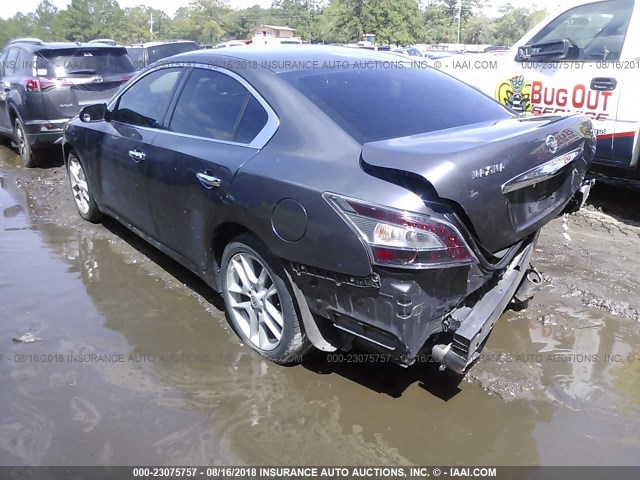 1N4AA5AP7CC825696 - 2012 NISSAN MAXIMA S/SV GRAY photo 3