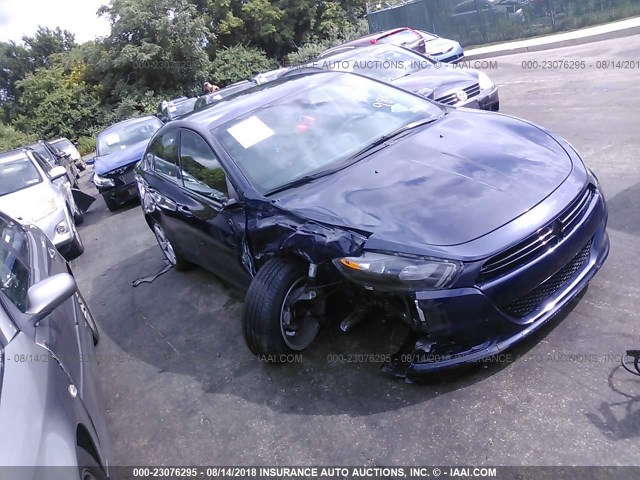 1C3CDFBB2GD629852 - 2016 DODGE DART SXT BLUE photo 1