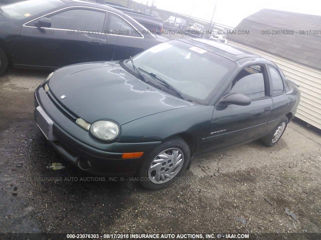 1B3ES42Y8WD645119 - 1998 DODGE NEON HIGHLINE/SPORT/LE/R/T GREEN photo 2