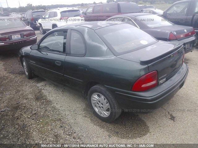 1B3ES42Y8WD645119 - 1998 DODGE NEON HIGHLINE/SPORT/LE/R/T GREEN photo 3