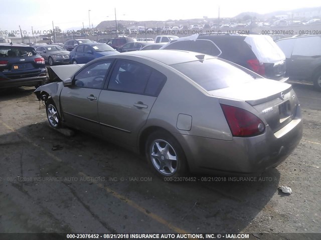 1N4BA41E76C812187 - 2006 NISSAN MAXIMA SE/SL GRAY photo 3