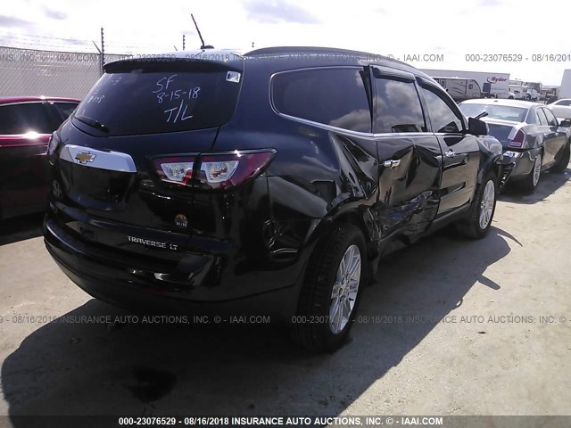 1GNKVGKD8FJ355611 - 2015 CHEVROLET TRAVERSE LT BLUE photo 4