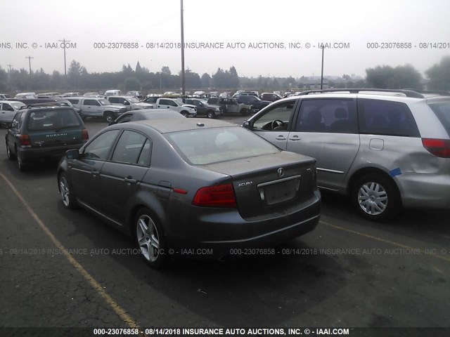 19UUA66224A075441 - 2004 ACURA TL GRAY photo 3