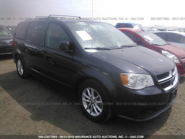 2C4RDGCG4DR739848 - 2013 DODGE GRAND CARAVAN SXT BLACK photo 1