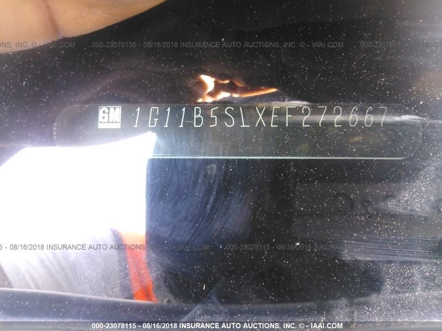 1G11B5SLXEF272667 - 2014 CHEVROLET MALIBU LS 白色 照片 9