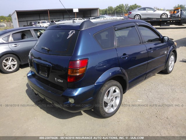 5Y2SL63815Z460095 - 2005 PONTIAC VIBE BLUE photo 4