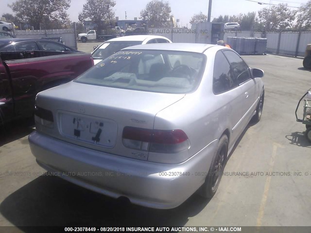 1HGEJ8241YL021954 - 2000 HONDA CIVIC EX SILVER photo 4