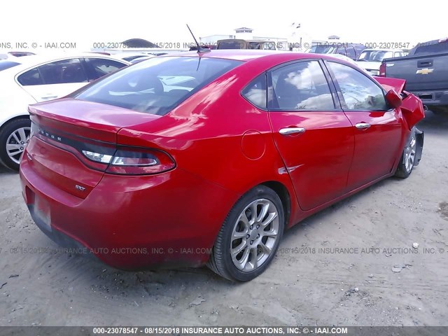 1C3CDFFA7GD815890 - 2016 DODGE DART SXT SPORT RED photo 4