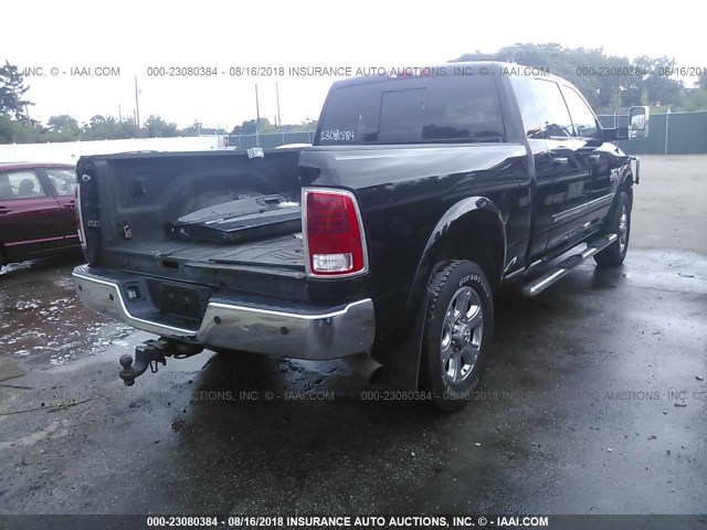 3C6UR5NL2EG299489 - 2014 RAM 2500 LARAMIE BLACK photo 4