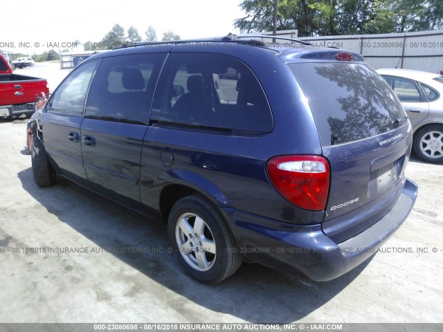 2D4GP44L65R223973 - 2005 DODGE GRAND CARAVAN SXT Navy photo 3