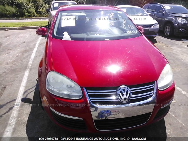 3VWRZ71K49M017901 - 2009 VOLKSWAGEN JETTA SE/SEL RED photo 6