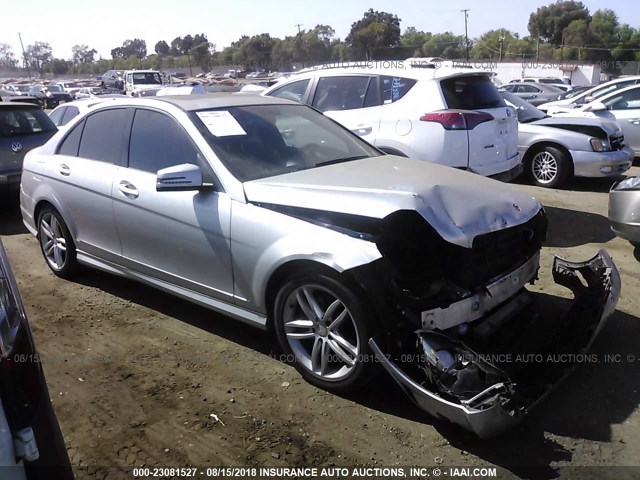 WDDGF4HB2DA865570 - 2013 MERCEDES-BENZ C 250 SILVER photo 1