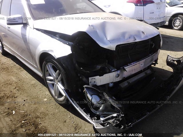 WDDGF4HB2DA865570 - 2013 MERCEDES-BENZ C 250 SILVER photo 6