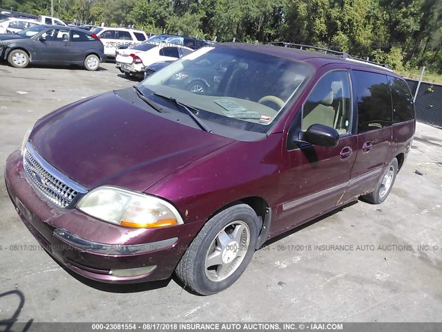 2FMZA524XYBB47501 - 2000 FORD WINDSTAR SE RED photo 2