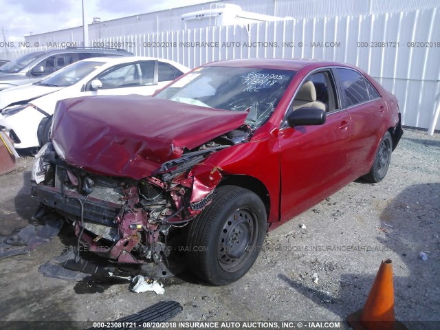 4T1BE46K97U039937 - 2007 TOYOTA CAMRY NEW GENERAT CE/LE/XLE/SE RED photo 2