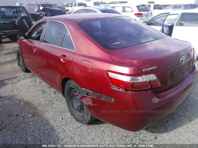 4T1BE46K97U039937 - 2007 TOYOTA CAMRY NEW GENERAT CE/LE/XLE/SE RED photo 3