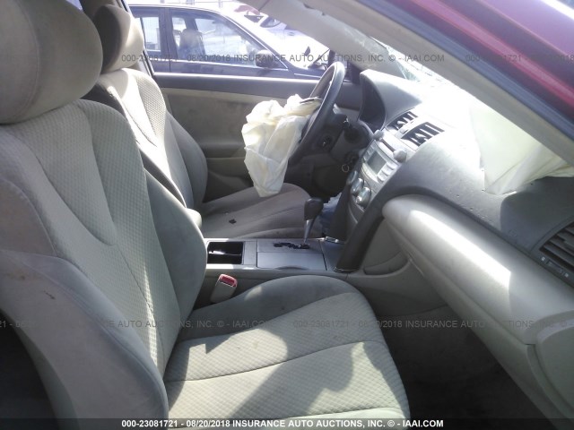 4T1BE46K97U039937 - 2007 TOYOTA CAMRY NEW GENERAT CE/LE/XLE/SE RED photo 5