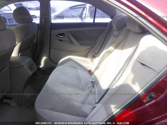 4T1BE46K97U039937 - 2007 TOYOTA CAMRY NEW GENERAT CE/LE/XLE/SE RED photo 8