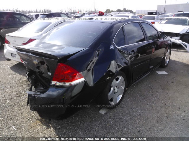 2G1WD57C491129140 - 2009 CHEVROLET IMPALA SS BLACK photo 4