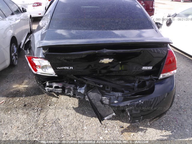 2G1WD57C491129140 - 2009 CHEVROLET IMPALA SS BLACK photo 6