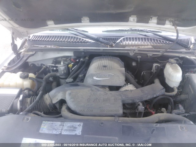 1GKEK13T45J186627 - 2005 GMC YUKON WHITE photo 10