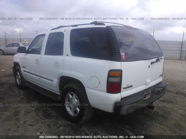 1GKEK13T45J186627 - 2005 GMC YUKON WHITE photo 3