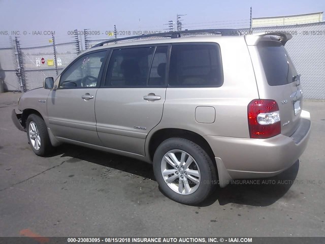 JTEEW21A360018553 - 2006 TOYOTA HIGHLANDER HYBRID BROWN photo 3