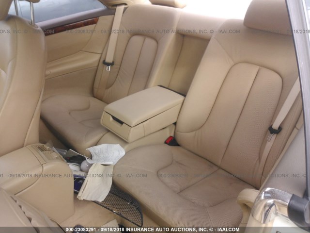 WDBPJ75J61A018194 - 2001 MERCEDES-BENZ CL 500 WHITE photo 8