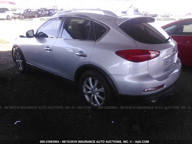 JN1AJ0HP3AM701647 - 2010 INFINITI EX35 JOURNEY SILVER photo 3