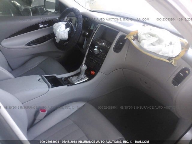 JN1AJ0HP3AM701647 - 2010 INFINITI EX35 JOURNEY SILVER photo 5