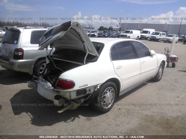 1G4HR54K12U274140 - 2002 BUICK LESABRE LIMITED WHITE photo 4