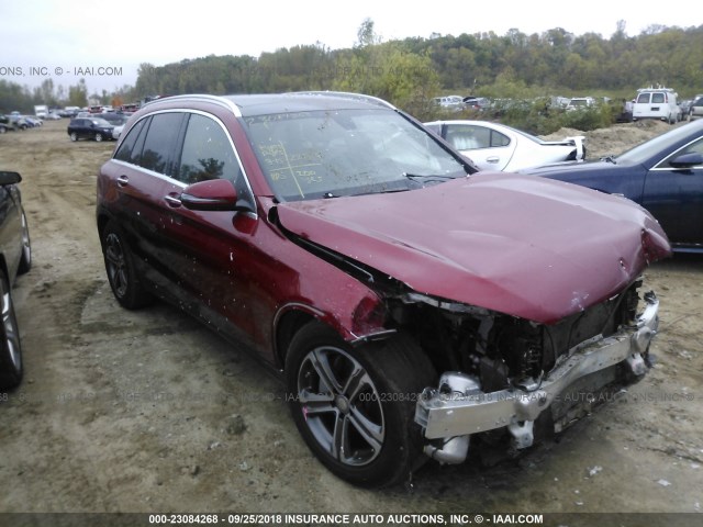 WDC0G4KB3HF200696 - 2017 MERCEDES-BENZ GLC 300 4MATIC RED photo 1