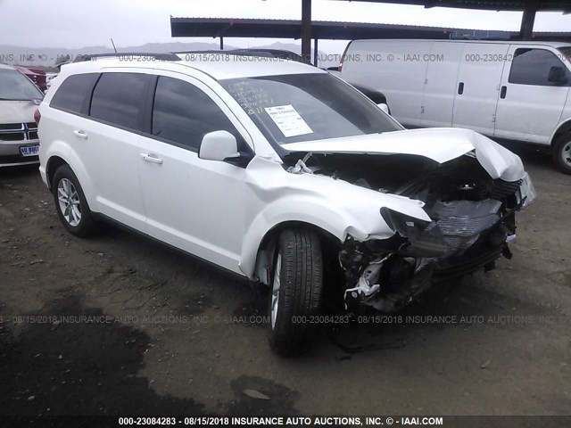 3C4PDCBB9JT370791 - 2018 DODGE JOURNEY SXT WHITE photo 1