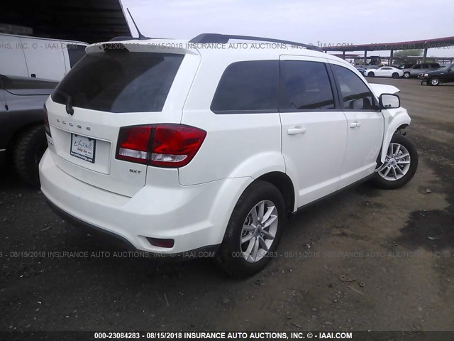 3C4PDCBB9JT370791 - 2018 DODGE JOURNEY SXT WHITE photo 4