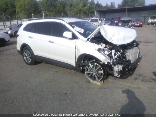 KM8SN4HF9HU249309 - 2017 HYUNDAI SANTA FE SE/LIMITED WHITE photo 1