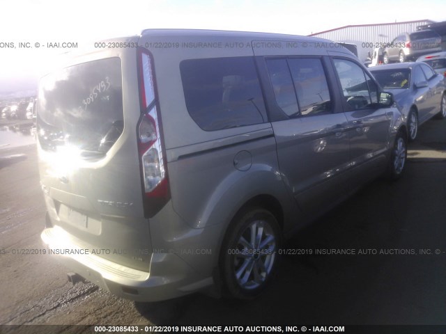 NM0GE9G74E1151655 - 2014 FORD TRANSIT CONNECT TITANIUM GOLD photo 4