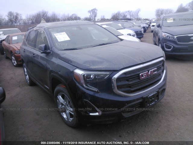 3GKALUEU1JL245526 - 2018 GMC TERRAIN SLE Dark Blue photo 1