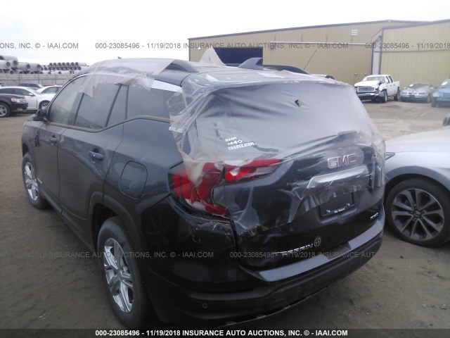 3GKALUEU1JL245526 - 2018 GMC TERRAIN SLE Dark Blue photo 3