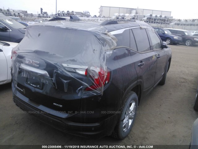 3GKALUEU1JL245526 - 2018 GMC TERRAIN SLE Dark Blue photo 4