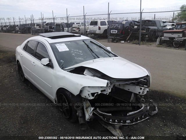 1G1ZC5EB2AF302581 - 2010 CHEVROLET MALIBU 1LT WHITE photo 1