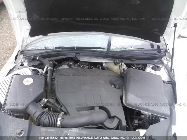 1G1ZC5EB2AF302581 - 2010 CHEVROLET MALIBU 1LT WHITE photo 10