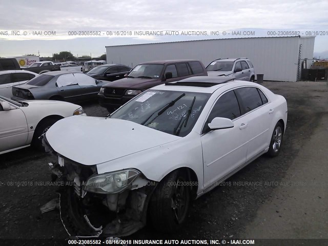 1G1ZC5EB2AF302581 - 2010 CHEVROLET MALIBU 1LT WHITE photo 2